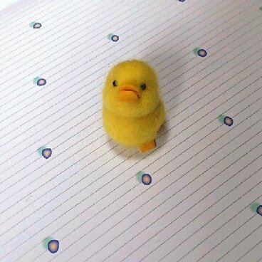 羊毛フェルトdeちびアヒル