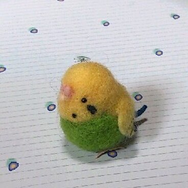 羊毛フェルトdeセキセイインコ②