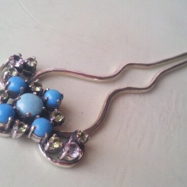 トルコ石の髪飾り