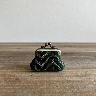 ちびちびがまぐち　グリーンベルベット