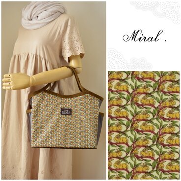 Miral.✻リバティCottonTailコットンテイル✻ビニコのバケットバッグ