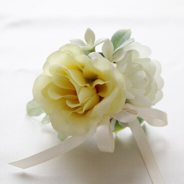 ふんわり色が可愛い♪コサージュ<イエロー>