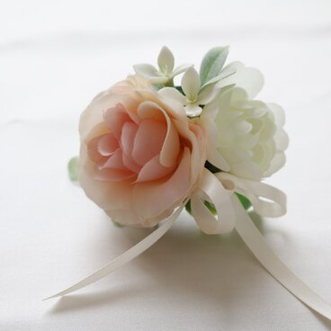 ふんわり色が可愛い♪コサージュ<ピンク>
