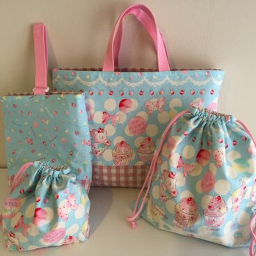 ★入園・入学セット★レッスンバッグ他３点