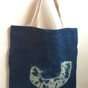 藍絞り染め トリbag