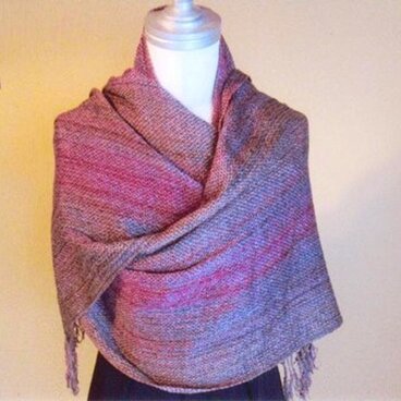 シルクの手織りストール