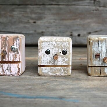 ロボ頭 三個組 001