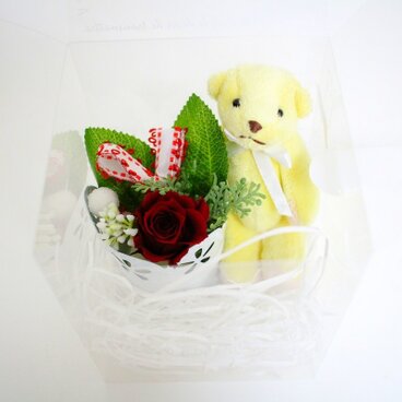 プリザギフトとクマさん