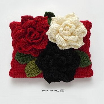 薔薇三連のティッシュケース