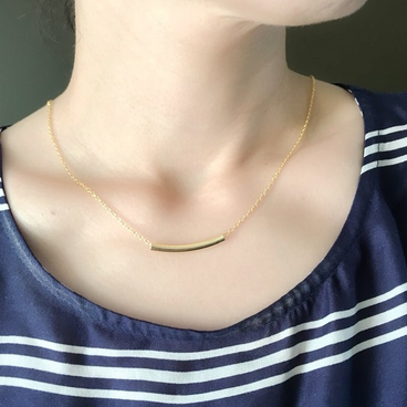 ゴールドフィルドチューブネックレス