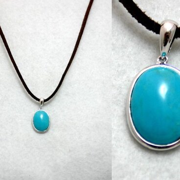 天然ターコイズのネックレス