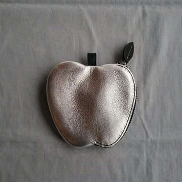 リンゴのコインケース(Silver)