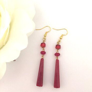 赤い実のピアス２（イヤリング）