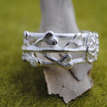 《受注制作》ぺんぺん草リング