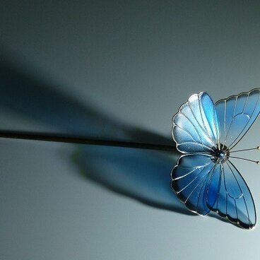 蝶の簪　一本ざし