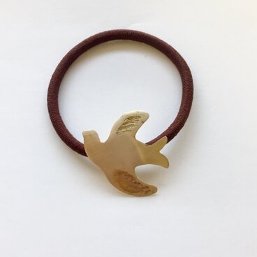 真鍮birdヘアゴム