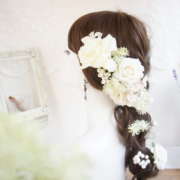 White Garden* 　白いお花畑＊フラワーピン６本セット