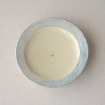 リム皿 ５寸（水色）