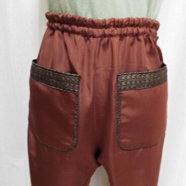 ワンマイルもんぺ　ブラウン系