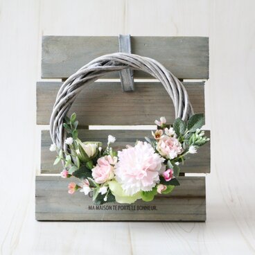 置いて飾れる♪アンティークリース＜ブラウンスタンド＞