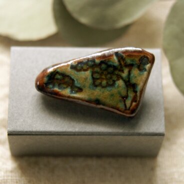 更紗のかけら ブローチ 050