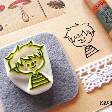 消しゴムはんこキッズ★ポサポサっ子はんこ