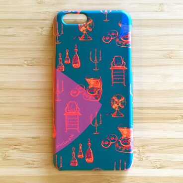 【受注製作】＊Retro ( peacock blue ) ー [ iPhone/Android対応スマホケース ]