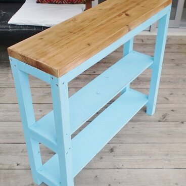 ◆◇ハンドメイド　キャビネット　サイズ,色オーダー可能 水色