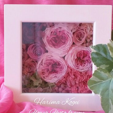 フレームフラワー☆お花のデコフレーム