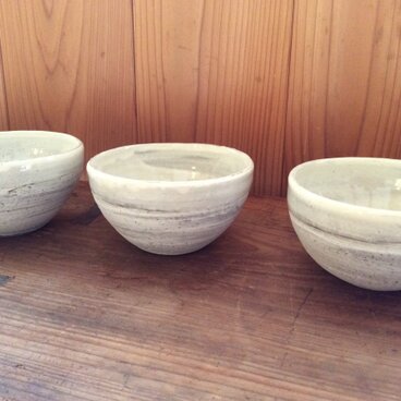 粉引カフェボウル(シンプル)中