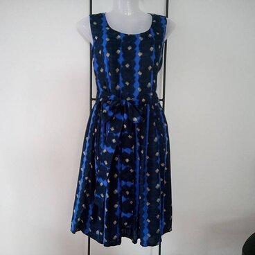 ★9800→6800訳アリ★夜空のワンピ★コットン100%★リゾート＆通勤エレガンス★