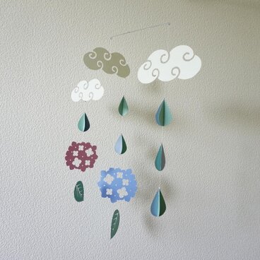 モビール「梅雨B」その1