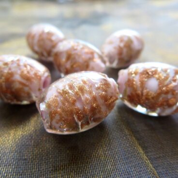 *♥Vintage Venetian Murano Glass Beads 2pcs*♥