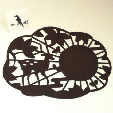 大きめコースター(鹿)