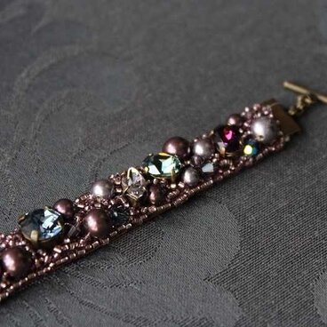 éclat  ブレスレット　～パープル×ブルー～