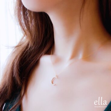 送料無料[14kgf]夕月のネックレス