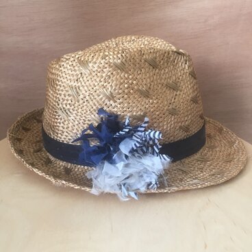 手織りコサージュ