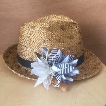 手織りコサージュ