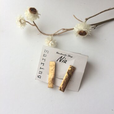 真鍮プレートピアス・イヤリング