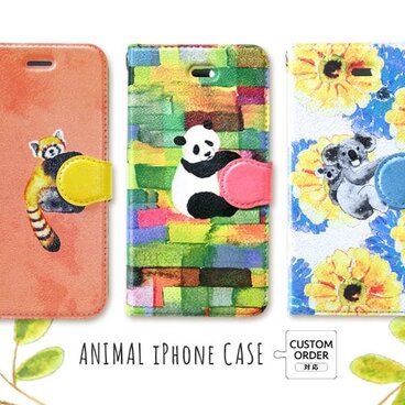 動物のiPhoneケース〈手帳型〉