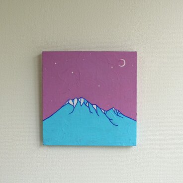 「himaraya」　山イラスト原画パネル