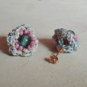 フローライト　ピアス