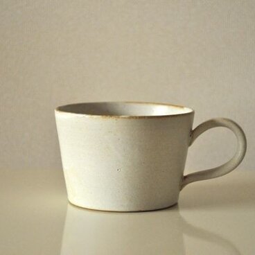 白釉スープカップ
