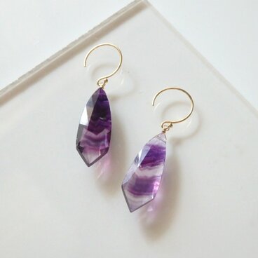 K14gf×フローライト×ピアスA