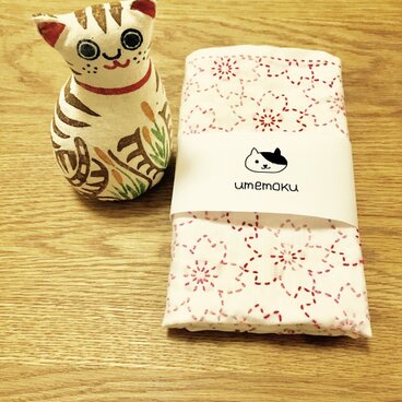 刺し子 ふきん さくら