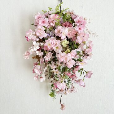 フラワーバスケットハンギング「受注制作」