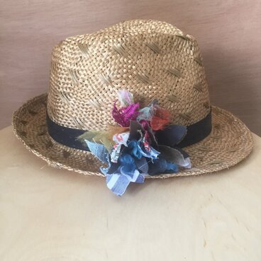 手織りコサージュ