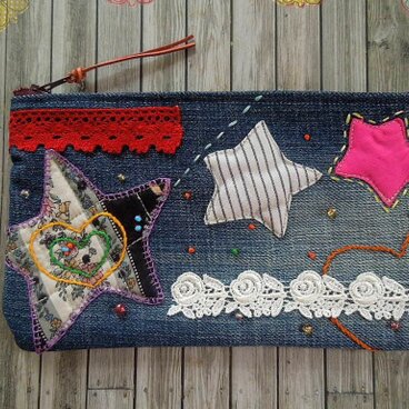 あーとセレブぽーち/ホイップ紫×ボルドー