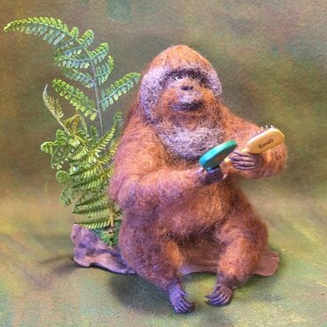 身だしなみ（オランウータン）