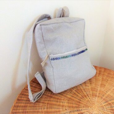 麻帆布のリュック『breeze』